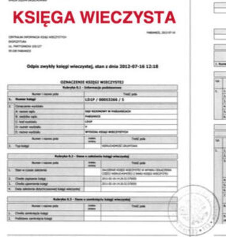 Księga wieczysta online