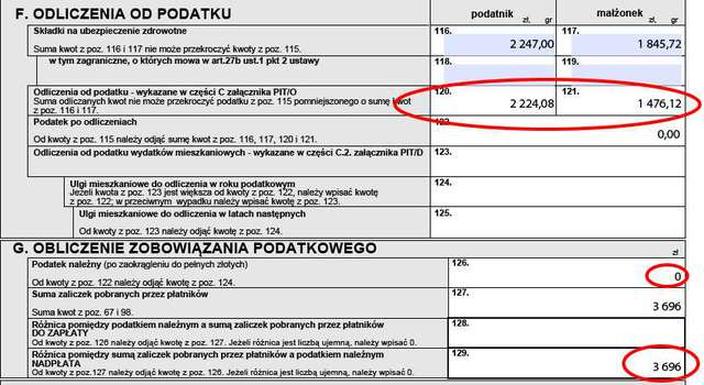 Rozliczenie ulgi na dziecko