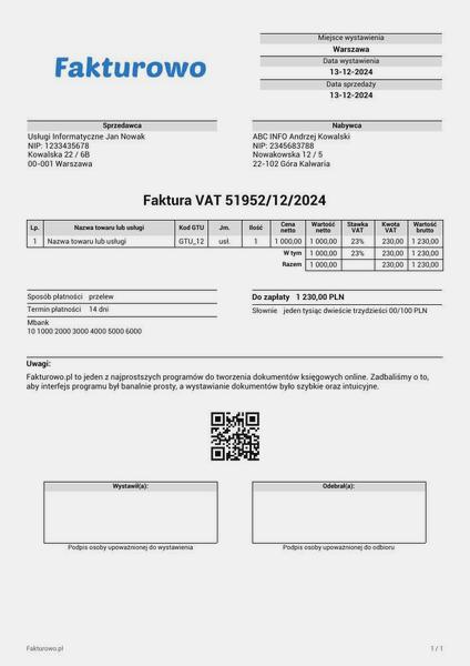 Wystawianie faktury korygującej