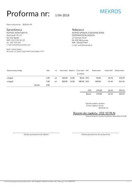 Faktura proforma