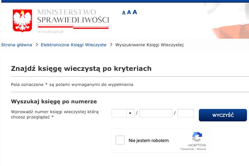 Opłaty sądowe księgi wieczyste