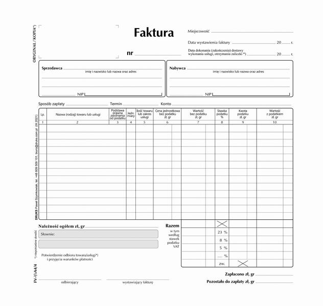 Weryfikacja faktur