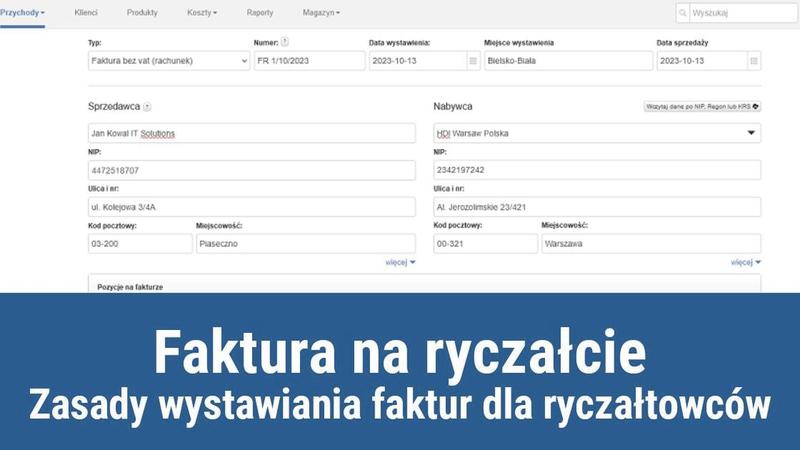 Błędy w fakturowaniu