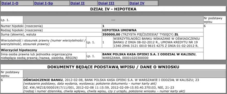 Opłata za wykreślenie hipoteki