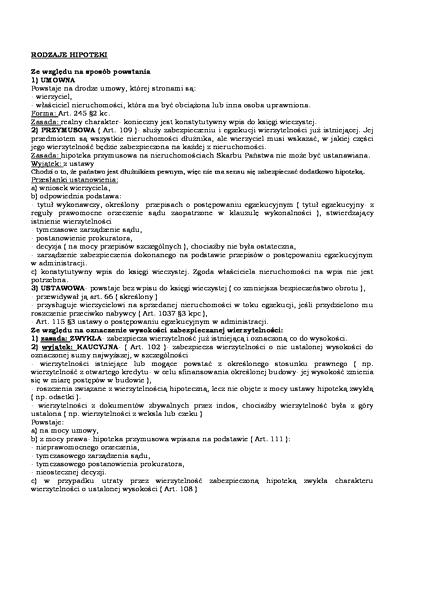 Rodzaje zabezpieczeń hipotecznych