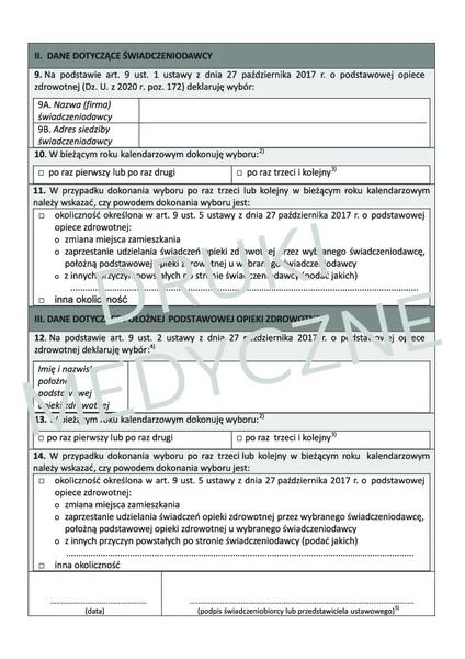 Terminologia medyczna NFZ