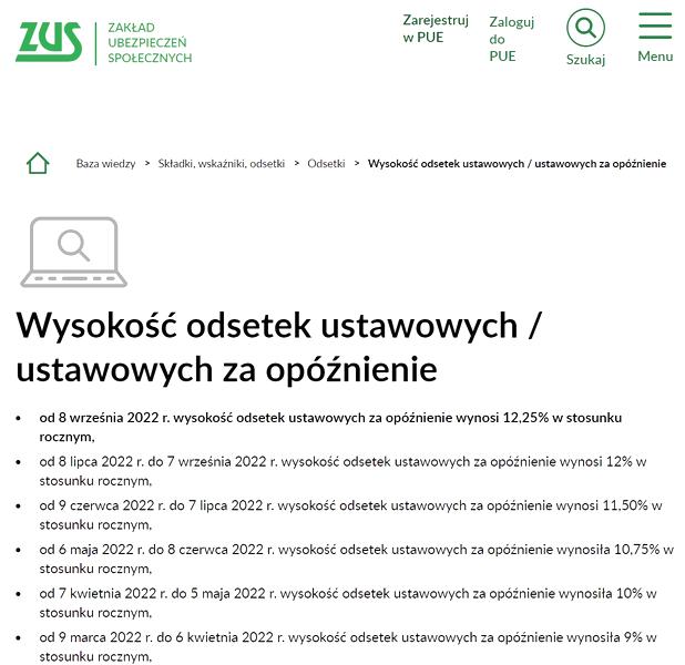 Obliczanie odsetek