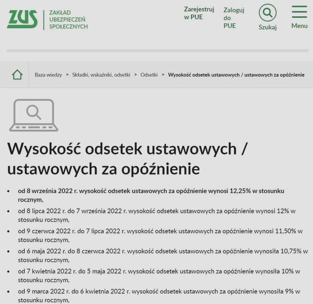 Odsetki ustawowe